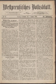 Westpreußisches Volksblatt 1888 04.01 nr.3