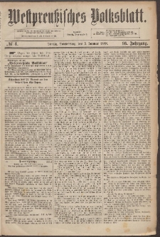 Westpreußisches Volksblatt 1888 05.01 nr 4