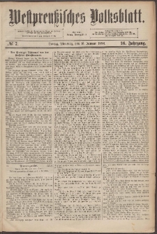 Westpreußisches Volksblatt 1888 10.01 nr 7