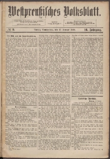 Westpreußisches Volksblatt 1888 12.01 nr 9