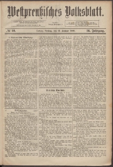 Westpreußisches Volksblatt 1888 13.01 nr 10