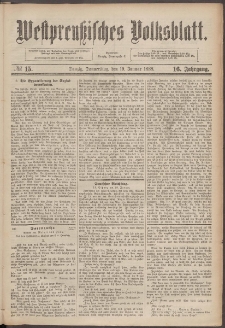 Westpreußisches Volksblatt 1888 19.01 nr 15