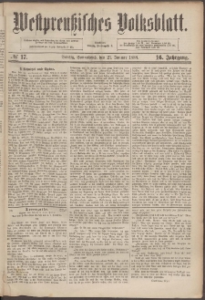 Westpreußisches Volksblatt 1888 21.01 nr 17