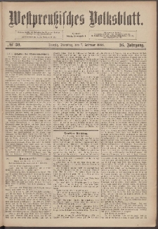 Westpreußisches Volksblatt 1888 7.02 nr 30