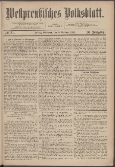 Westpreußisches Volksblatt 1888 8.02 nr 31