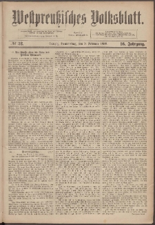 Westpreußisches Volksblatt 1888 9.02 nr 32