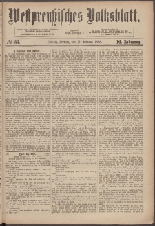 Westpreußisches Volksblatt 1888 10.02 nr 33