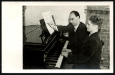 Zbigniew Śliwiński z uczniem Kazimierzem Morskim