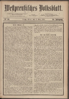 Westpreußisches Volksblatt 1888 12.03 nr 59