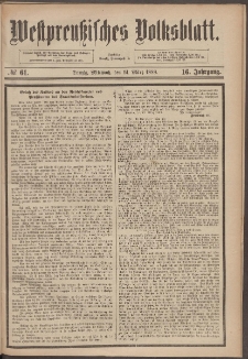 Westpreußisches Volksblatt 1888 14.03 nr 61