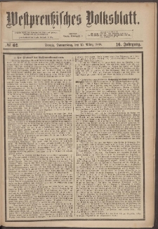 Westpreußisches Volksblatt 1888 15.03 nr 62