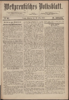 Westpreußisches Volksblatt 1888 19.03 nr 65