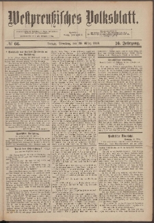 Westpreußisches Volksblatt 1888 20.01 nr 66
