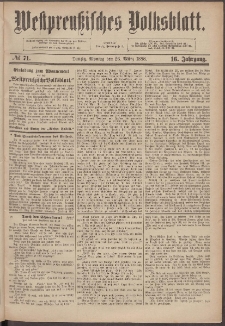 Westpreußisches Volksblatt 1888 26.03 nr 71