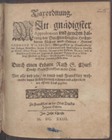 Taxordnung. Mitt gnädigster Approbation vnd genehm haltung