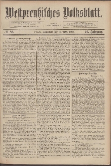 Westpreußisches Volksblatt 1888 14.04 nr 86