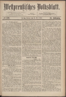 Westpreußisches Volksblatt 1888 14.05 nr 109