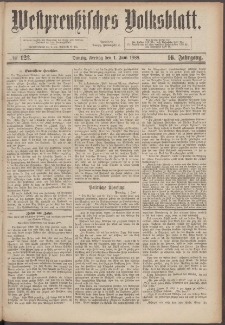 Westpreußisches Volksblatt 1888 1.06 nr 123