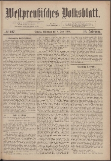 Westpreußisches Volksblatt 1888 6.06 nr 127