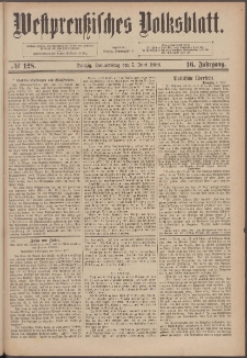 Westpreußisches Volksblatt 1888 7.06 nr 128