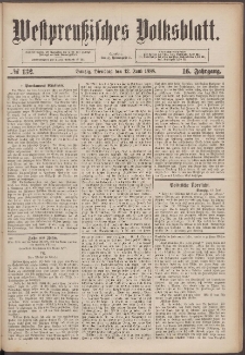 Westpreußisches Volksblatt 1888 12.06 nr 132