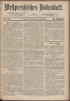 Westpreußisches Volksblatt 1888 14.06 nr 134