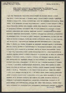 Ocena dorobku artystycznego i pedagogicznego Pana Włodzimierza Wiesztordta, adiunkta w Akademii Muzycznej im. St. Moniuszki w Gdańsku w związku z przewodem kwalifikacyjnym II stopnia
