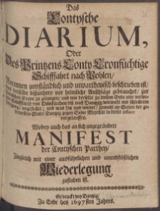 Das Contysche Diarium