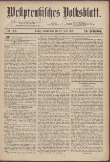 Westpreußisches Volksblatt 1888 28.06 nr 146