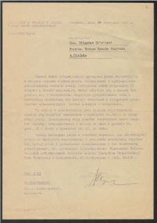 Dokumenty dot. działalności prof. Zbigniewa Śliwińskiego w jury konkurs&oacute;w pianistycznych krajowych i zagranicznych