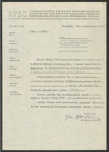 Dokumenty dot. działalności prof. Zbigniewa Śliwińskiego w jury konkurs&oacute;w pianistycznych krajowych i zagranicznych