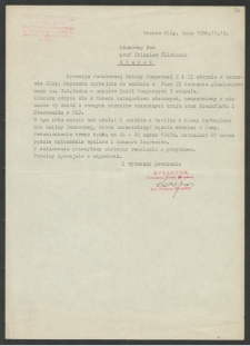 Dokument dot. działalności prof. Zbigniewa Śliwińskiego w jury konkurs&oacute;w pianistycznych krajowych i zagranicznych