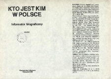 Noty biograficzne prof. Zbigniewa Śliwińskiego