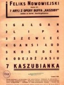 Kaszubianka : arja z opery "Kaszuby" : op. 47 / Feliks Nowowiejski