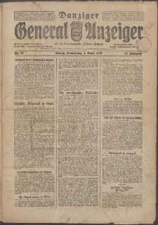 Danziger Anzeiger 1926 nr 77