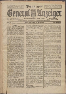 Danziger Anzeiger 1926 nr 78