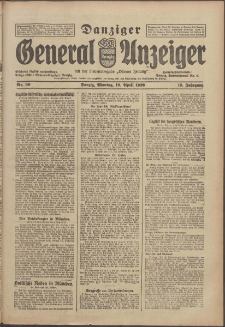 Danziger General - Anzeiger mit der "Olivaer Zeitung" 1926 nr 90
