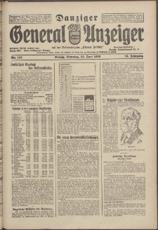 Danziger General - Anzeiger mit der "Olivaer Zeitung" 1926 nr 143