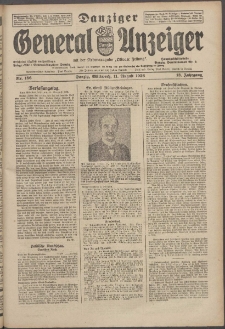 Danziger General - Anzeiger mit der "Olivaer Zeitung" 1926 nr 186