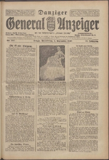 Danziger General - Anzeiger mit der "Olivaer Zeitung" 1926 nr 205