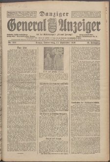 Danziger General - Anzeiger mit der "Olivaer Zeitung" 1926 nr 223