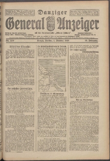 Danziger General - Anzeiger mit der "Olivaer Zeitung" 1926 nr 230