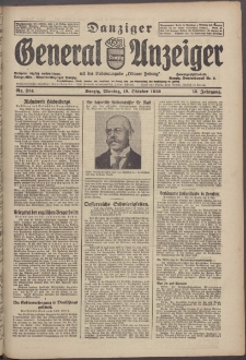 Danziger General - Anzeiger mit der "Olivaer Zeitung" 1926 nr 244