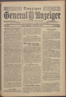 Danziger General - Anzeiger mit der "Olivaer Zeitung" 1926 nr 256