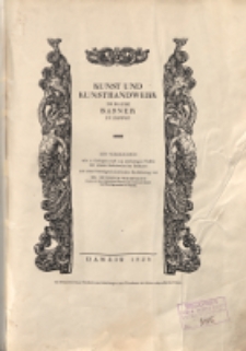 Kunst und Kunsthandwerk im Hause Basner in Zoppot