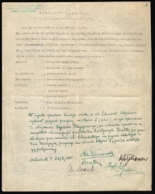 Protok&oacute;ł egzaminu z metodyki nauczania gry na fortepianie złożonego przez Zbigniewa Śliwńskiego