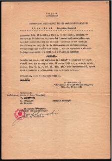 Odpis Świadectwa Dojrzałości Zbigniewa Śliwińskiego