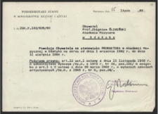 Powołanie prof. Zbigniewa Śliwińskiego na stanowisko prorektora w Akademii Muzycznej w Gdańsku