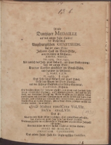 Zweyte Danziger Medaille auf das andere Jahr Hundert