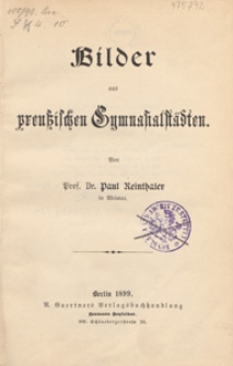 Bilder aus preussischen Gymnasialstädten